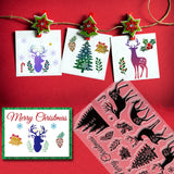 CRASPIRE PVC Plastic Stamps, for DIY Scrapbooking, Photo Album Decorative, Cards Making, Stamp Sheets, Reindeer Pattern, 16x11x0.3cm