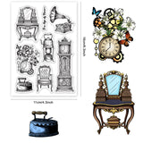 Clear Silicone Stamps Vintage Clear Stamps Gramophone