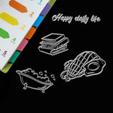 Craspire PVC Plastic Stamps, for DIY Scrapbooking, Photo Album Decorative, Cards Making, Stamp Sheets, Word, 16x11x0.3cm