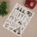 Craspire PVC Plastic Stamps, for DIY Scrapbooking, Photo Album Decorative, Cards Making, Stamp Sheets, Tools Pattern, 16x11x0.3cm