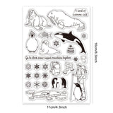 Craspire Arctic Animals Sea Lion Penguin Clear Stamps Transparent Silicone Stamp Seal for Card Making Decoration and DIY Scrapbooking