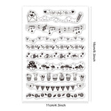 Craspire Lace Mushroom Cactus Flower Clear Stamps Transparent Silicone Stamp for Card Making Decoration and DIY Scrapbooking