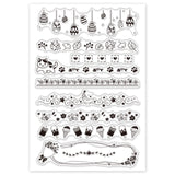 Craspire Lace Flower Eggs Clear Stamps Transparent Silicone Stamp for Card Making Decoration and DIY Scrapbooking