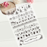 Craspire Lace Flower Eggs Clear Stamps Transparent Silicone Stamp for Card Making Decoration and DIY Scrapbooking