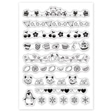 Craspire Lace Penguin Dog Clear Stamps Transparent Silicone Stamp for Card Making Decoration and DIY Scrapbooking