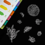 Craspire Flower Leaves Clear Stamps Silicone Stamp Cards Daisy Bells Flower Clear Stamps for Card Making Decoration and DIY Scrapbooking