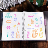 Craspire PVC Plastic Stamps, for DIY Scrapbooking, Photo Album Decorative, Cards Making, Stamp Sheets, Bottle Pattern, 16x11x0.3cm