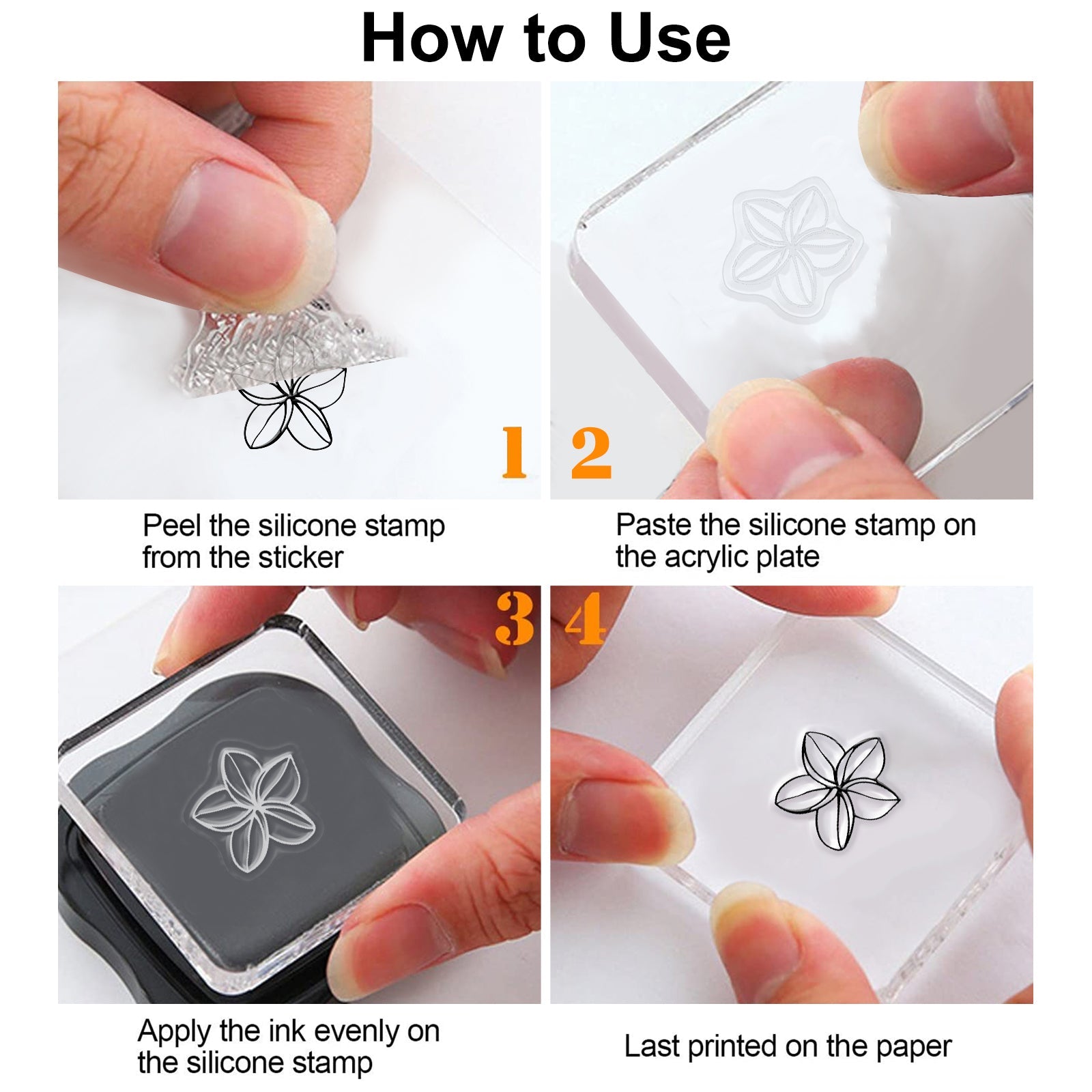 6Style High Quality Transparent Stamps Clear Stamps Scrapbook