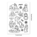 Craspire PVC Plastic Stamps, for DIY Scrapbooking, Photo Album Decorative, Cards Making, Stamp Sheets, Animal Pattern, 16x11x0.3cm