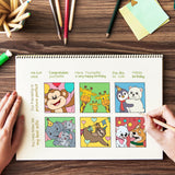 Craspire PVC Plastic Stamps, for DIY Scrapbooking, Photo Album Decorative, Cards Making, Stamp Sheets, Animal Pattern, 16x11x0.3cm