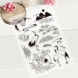 Craspire PVC Plastic Stamps, for DIY Scrapbooking, Photo Album Decorative, Cards Making, Stamp Sheets, Bird Pattern, 16x11x0.3cm