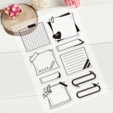 Craspire PVC Plastic Stamps, for DIY Scrapbooking, Photo Album Decorative, Cards Making, Stamp Sheets, Tools Pattern, 16x11x0.3cm