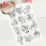 Craspire Cartoon Insect Clear Stamps Butterfly Snail Bee Dragonfly Spider Silicone Stamp Cards for Card Making Photo Album Decoration and DIY Scrapbooking