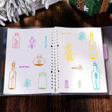 Craspire Plant Wishing Bottle Clear Stamps Silicone Stamp Cards for Card Making Decoration and DIY Scrapbooking