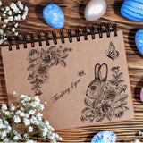 CRASPIRE PVC Plastic Stamps, for DIY Scrapbooking, Photo Album Decorative, Cards Making, Stamp Sheets, Film Frame, Rabbit Pattern, 16x11x0.3cm