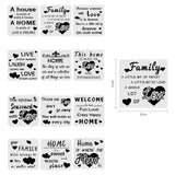 CRASPIRE Plastic Drawing Painting Stencils Templates Sets, Mixed Patterns, 30x30cm, 12pcs/set