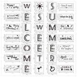 CRASPIRE Plastic Drawing Painting Stencils Templates Sets, Word, 35pcs/set