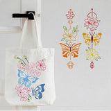 CRASPIRE Plastic Drawing Painting Stencils Templates Sets, Butterfly Pattern, 29.7x21cm, 9pcs/set