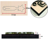 CRASPIRE Wood Cutting Dies, with Steel, for DIY Scrapbooking/Photo Album, Decorative Embossing DIY Paper Card, Star Pattern, 150x80mm
