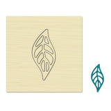 CRASPIRE Wood Cutting Dies, with Steel, for DIY Scrapbooking/Photo Album, Decorative Embossing DIY Paper Card, Leaf Pattern, 10x10cm