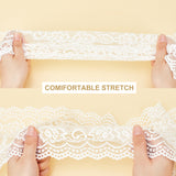 5 Yard 5 Yards Lace Roll White Cotton Lace Trim Fabric 6 Wide for Dress Tablecloth Hair Band Wedding Festival Event Decorations