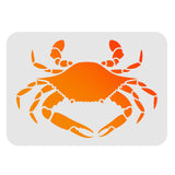 CRASPIRE Plastic Drawing Painting Stencils Templates, Rectangle, Crab Pattern, 297x210mm