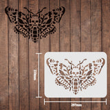 CRASPIRE Plastic Drawing Painting Stencils Templates, Rectangle, Butterfly Farm, 297x210mm