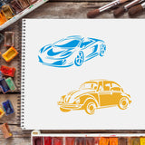 CRASPIRE Plastic Drawing Painting Stencils Templates, Rectangle, Car Pattern, 297x210mm