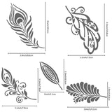 CRASPIRE Stainless Steel Cutting Dies Stencils, for DIY Scrapbooking/Photo Album, Decorative Embossing DIY Paper Card, Stainless Steel Color, Leaf Pattern, 160x160x0.5mm