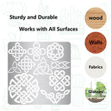 CRASPIRE Stainless Steel Cutting Dies Stencils, for DIY Scrapbooking/Photo Album, Decorative Embossing DIY Paper Card, Matte Style, Stainless Steel Color, Knot Pattern, 16x16cm