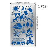 CRASPIRE Cooking Theme Stainless Steel Cutting Dies Stencils, for DIY Scrapbooking/Photo Album, Decorative Embossing DIY Paper Card, Food Pattern, 17.7x10.1cm