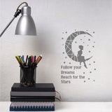 CRASPIRE Plastic Drawing Painting Stencils Templates, Rectangle, Moon Pattern, 20x30cm, 5pcs/set