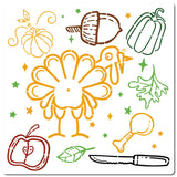 CRASPIRE PET Plastic Drawing Painting Stencils Templates, Square, White, Leaf Pattern, 30x30cm