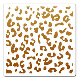 CRASPIRE PET Plastic Drawing Painting Stencils Templates, Square, Creamy White, Leopard Print Pattern, 30x30cm