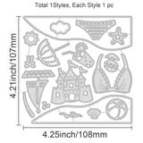 CRASPIRE Beach Metal Cutting Dies Vacation Bikini Die Cuts