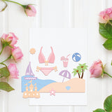 CRASPIRE Beach Metal Cutting Dies Vacation Bikini Die Cuts