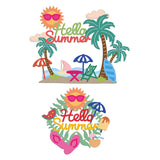 Summer Beach Cutting Dies Sunglasses Coconut Tree Surfing Die Cuts for DIY Scrapbooking Festival Greeting Cards Making Paper Cutting Album Envelope Decoration