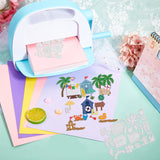 Seaside Resort Cutting Dies Beach Coconut Tree Crab Sandcastle Surfboard Die Cuts for DIY Scrapbooking Festival Greeting Cards Making Paper Cutting Album Envelope Decoration