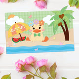 Summer Cute Ducks Cutting Dies Summer Die Cuts for DIY Scrapbooking Festival Greeting Cards Making Paper Cutting Album Envelope Decoration