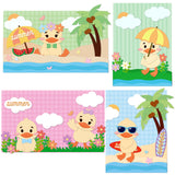 Summer Cute Ducks Cutting Dies Summer Die Cuts for DIY Scrapbooking Festival Greeting Cards Making Paper Cutting Album Envelope Decoration