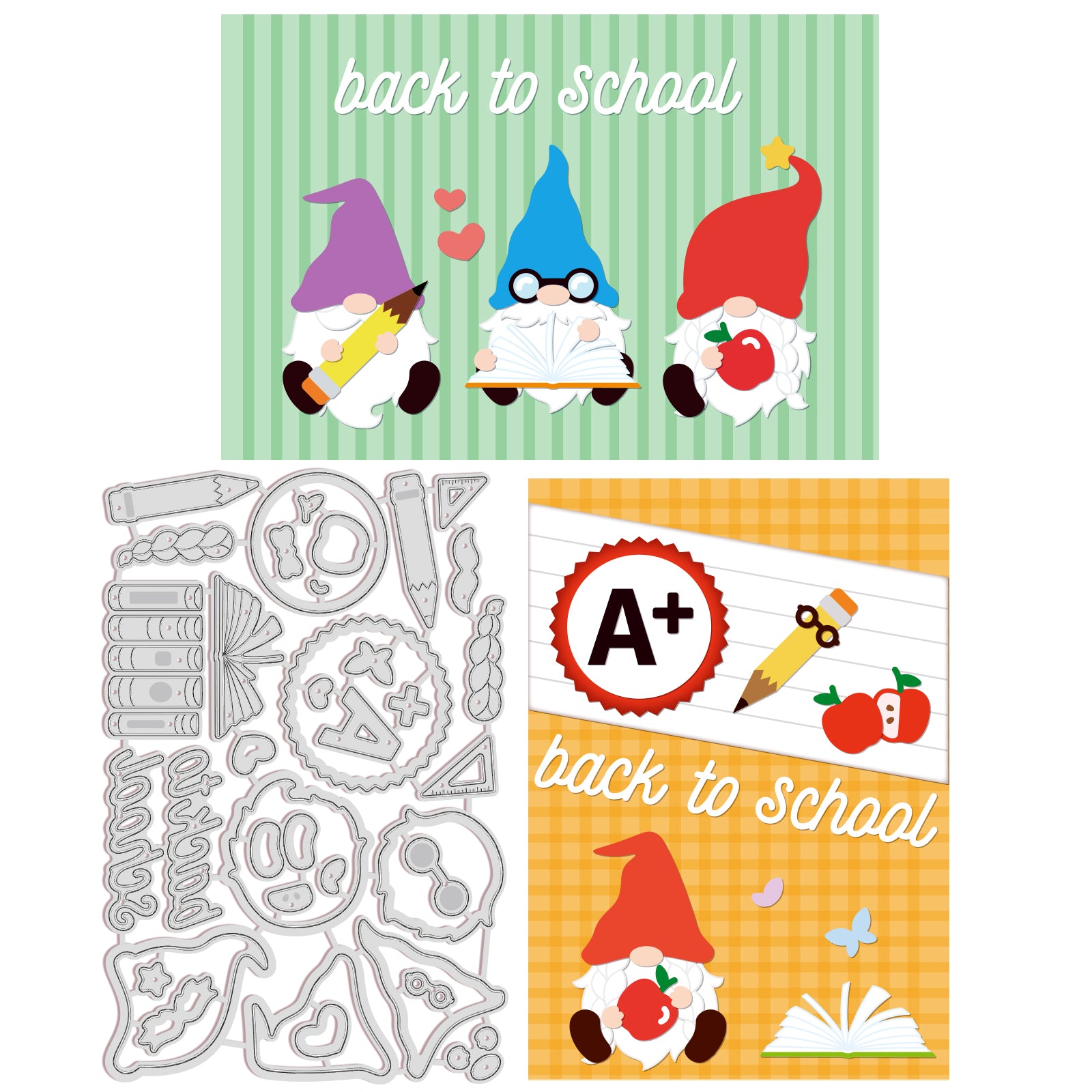 Back to School School Supplies - Back to School Greeting Card