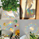 Craspire Waterproof PVC Plastic Laser Stickers, Home Decorations, Rectangle, WhiteSmoke, 41x30x0.02cm