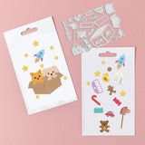 Toy Box and Bear Die Cuts Cat and Rocket Embossing Template Mould Dog and Car Carbon Steel Die Set