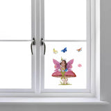 Craspire PVC Wall Sticker, Rectangle Shape, for Window or Stairway Home Decoration, Butterfly Pattern, 190x140mm