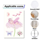 Craspire 16 Sheets 8 Styles Waterproof PVC Wall Stickers, Rectangle Shape, for Window or Stairway Home Decoration, Angel & Fairy Pattern, 200x145mm, about 2 sheets/style