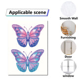 Craspire 16 Sheets 8 Styles Waterproof PVC Wall Stickers, Rectangle Shape, for Window or Stairway Home Decoration, Butterfly Farm, 200x145mm, about 2 sheets/style