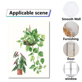 Craspire 16 Sheets 8 Styles Waterproof PVC Wall Stickers, Rectangle Shape, for Window or Stairway Home Decoration, Cactus Pattern, 200x145mm, about 2 sheets/style