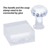 Plastic Stamps, DIY Soap Molds Supplies, Square, Bird Pattern, 31x31mm