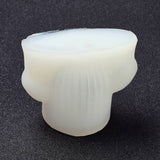 3PCS DIY Woolen Cactus Candle Mold Silicone, For UV Resin, Epoxy Resin Jewelry Making, White, 7.4x4.3x5.6cm, Inner Diameter: 3.2x3.5cm