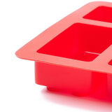 Building Blocks Silicone Molds, Fondant Molds, Baking Molds, for Ice, Chocolate, Candy, Biscuits, UV Resin & Epoxy Resin Jewelry Making, Red, 150x84x17mm, Inner Diameter: 12~42x24~75mm